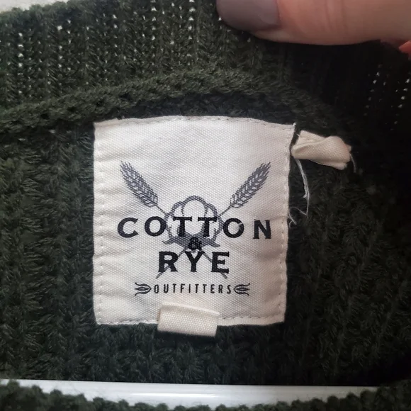 Waffle Knit Sweater - Olive Green - Picture 2 of 6